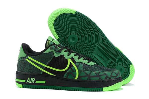 Women's Air Force 1 Low Top Green/Black Shoes 063 Women's Air Force 1 Low Top Green/Black Shoes 063